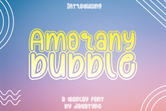 Amorany Bubble Font for Playful Branding and Design
