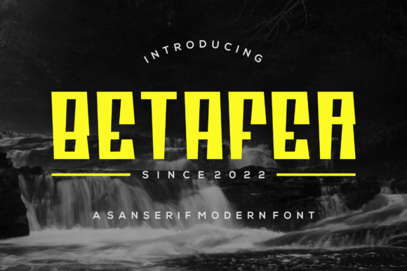 Betafer Display Font for Modern Web Design