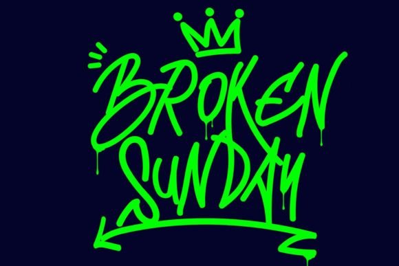 Broken Sunday Font Review: A Monoline Graffiti Typeface for Creative Branding