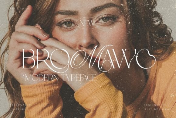 Bromawo Display Font for Stylish Craft Projects