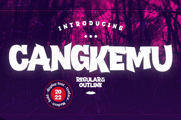 Cangkemu Font: A Bold Display Typeface for Branding and Merch Designs