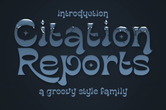Citation Reports Font: A Vintage Touch for Modern Branding
