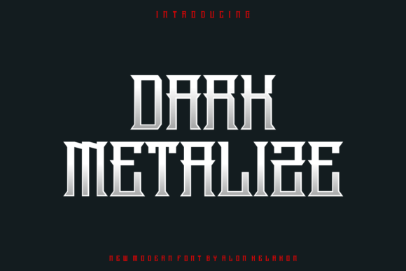 Dark Metalize Font: A Creative Typeface for Bold Branding