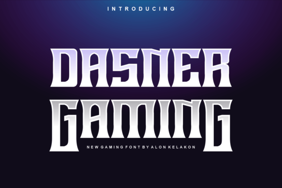 Dasner Gaming Font for Bold Branding and Creative Projects