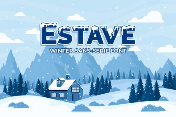 Estave Display Font for Eye-Catching Winter Campaigns