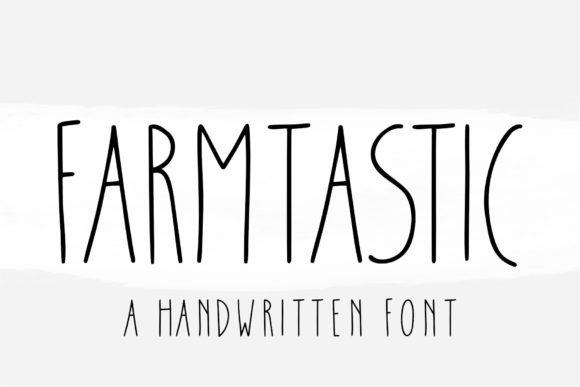 Farmtastic Font: A Tall and Thin Display Typeface for Digital Design
