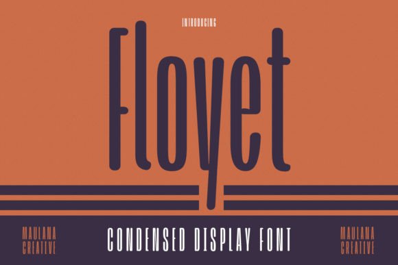 Floyet: A Modern Display Font for Creative Branding Projects