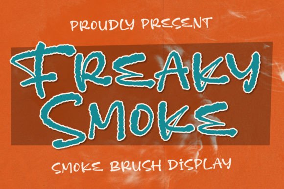 Freaky Smoke Font for Quirky and Fun Design Projects