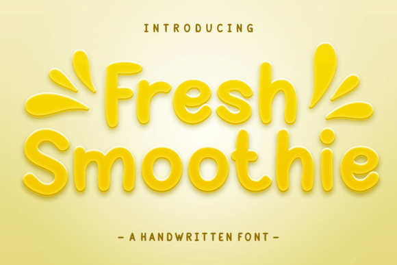 Fresh Smoothie Display Font for Modern Web Design