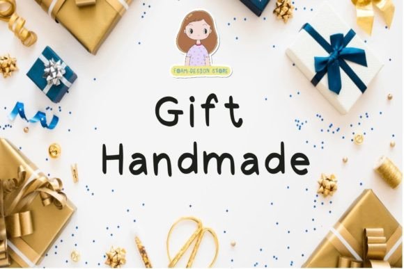 Gift Handmade: A Versatile Display Font for Creative Projects