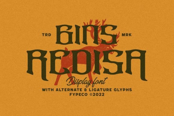Gins Redisa: A Vintage Font for Bold Campaigns