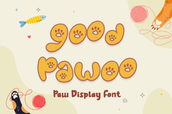 Good Pawoo Font Review: A Quirky Display Typeface for Animal-Themed Design