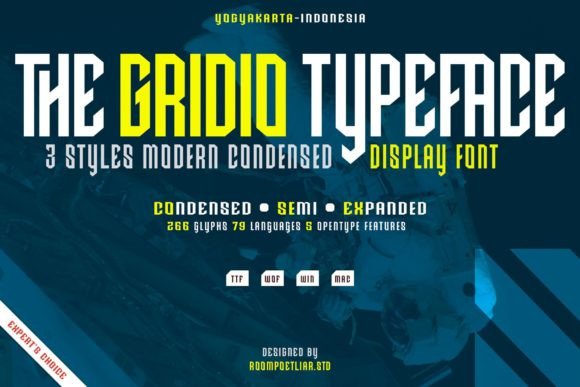 Gridio Font: Modern Display Type for Strong Branding