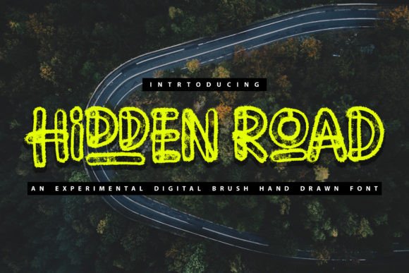 Hidden Road Font for Handmade Projects and Display Designs