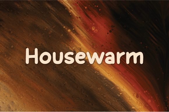 Housewarm Font: A Unique Display Type for Creative Projects