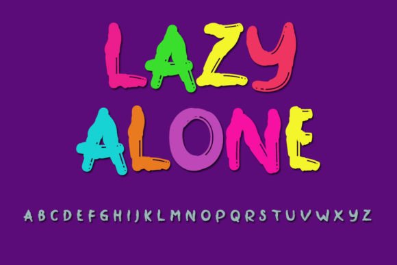 Lazy Alone Font for Makers and Creative Sellers