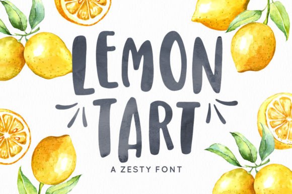 Lemon Tart: A Sweet Display Font for Creative Designers
