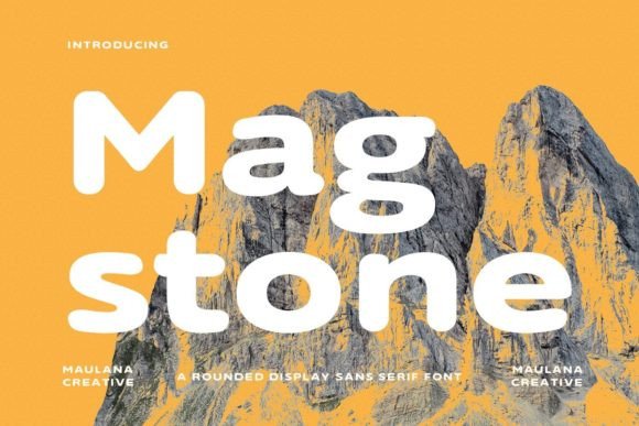 Magstone: A Modern Display Font for Editorial Design