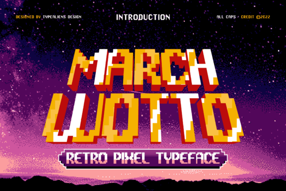 March Wotto Font: A Display Typeface for Nostalgic Design