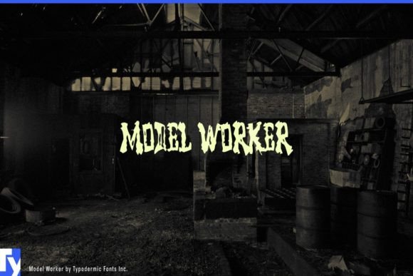 Model Worker Font for Creative Brands