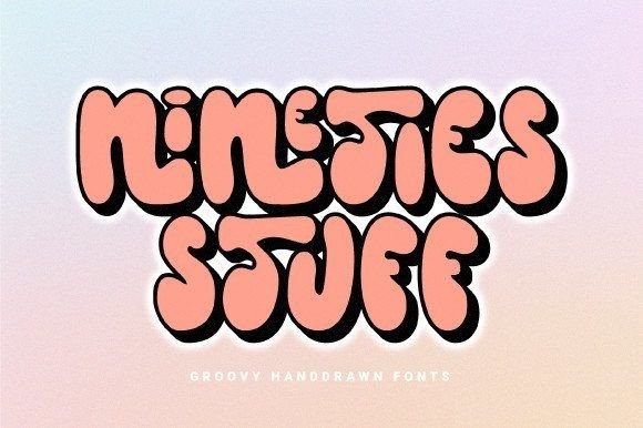 Nineties Stuff Font: A Display Typeface for Digital Branding