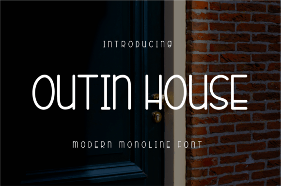 Outin House: A Thin, Stylish Display Font for Creative Projects