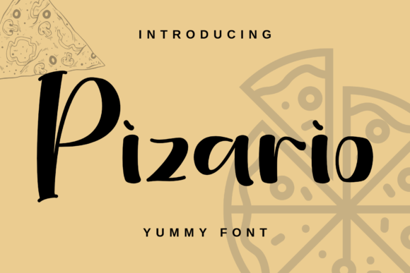 Pizario: A Playful Display Font for Editorial Design