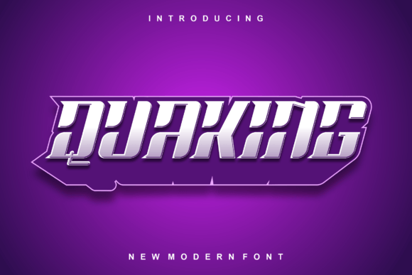 Quaking Font: A Futuristic Typeface for Bold Campaigns
