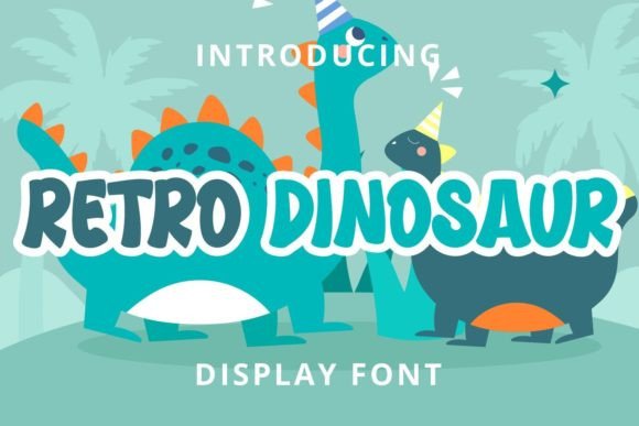 Retro Dinosaur Font for Editorial Design and Creative Projects