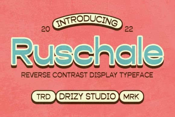 Ruschale Display Font for Creative Projects
