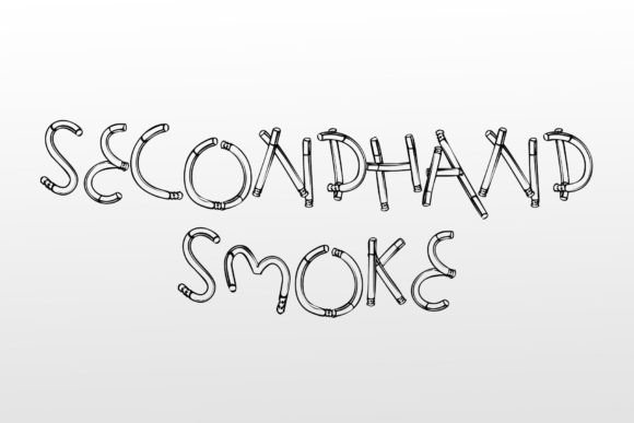 Second-hand Smoke Font for Memorable Digital Campaigns