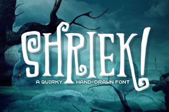 Shriek Font: A Quirky Display Typeface for Editorial Design