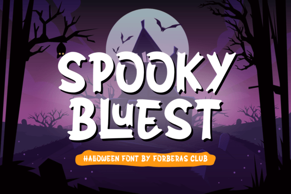 Spooky Bluest Font for Creative Branding Projects