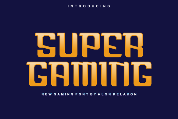 Super Gaming Font: A Display Typeface That Elevates Creative Projects