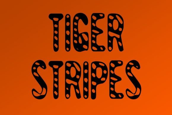 Tiger Stripes Font: A Bold Display Typeface for Editorial Creativity