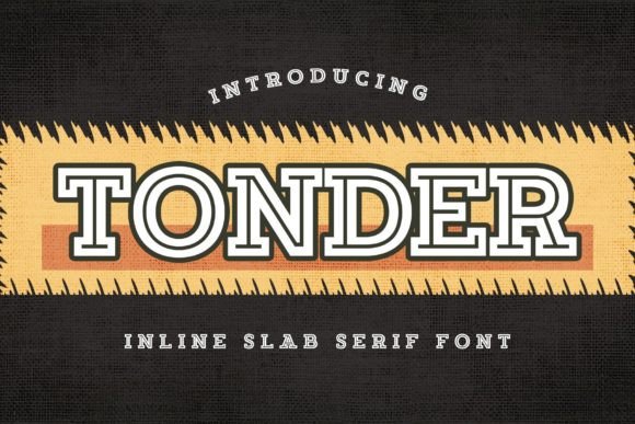 Tonder Display Font for Magical Campaign Headlines