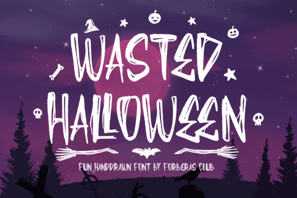 Wasted Halloween Font for Spooky Campaigns