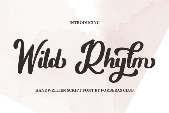 Wild Rhytm Font: A Handcrafted Typeface for Stunning Craft Projects